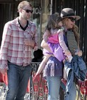 Happy family: The couple also have a three-year-old daughter, Sage Florence, pictured here in December last year with Toni and David  Read more: http://www.dailymail.co.uk/tvshowbiz/article-1380476/Toni-Collette-gives-birth-baby-boy-Good-Friday.html#ixzz1